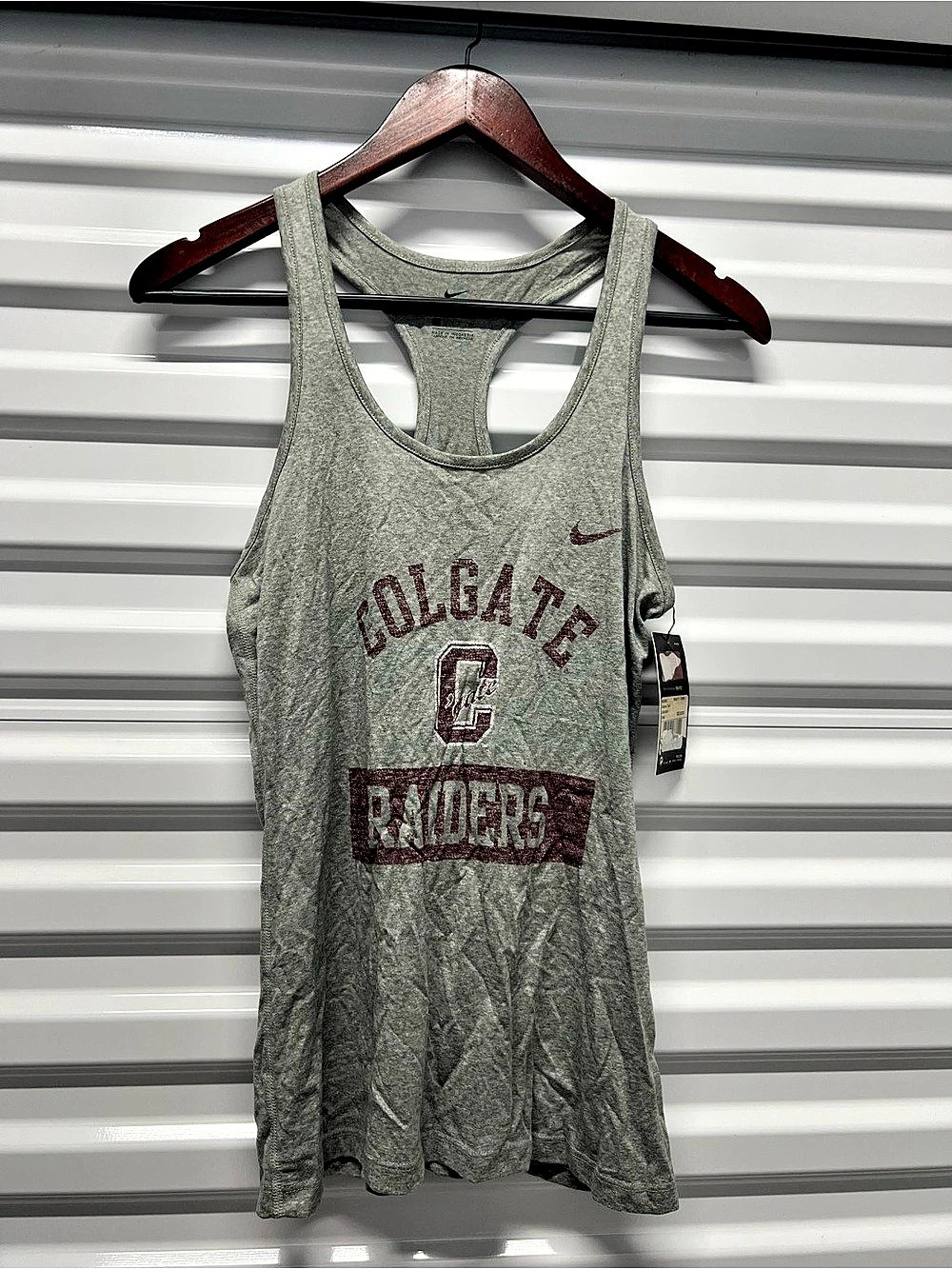 Nike Balance Tank Dri-FIT Athletic Tank in Gray & Red Small NWT